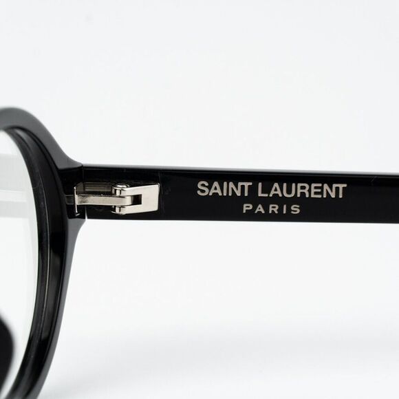 NEW Saint Laurent SL751 JEANNE OPT 001 Black Oval Women Eyeglasses - Picture 9 of 13